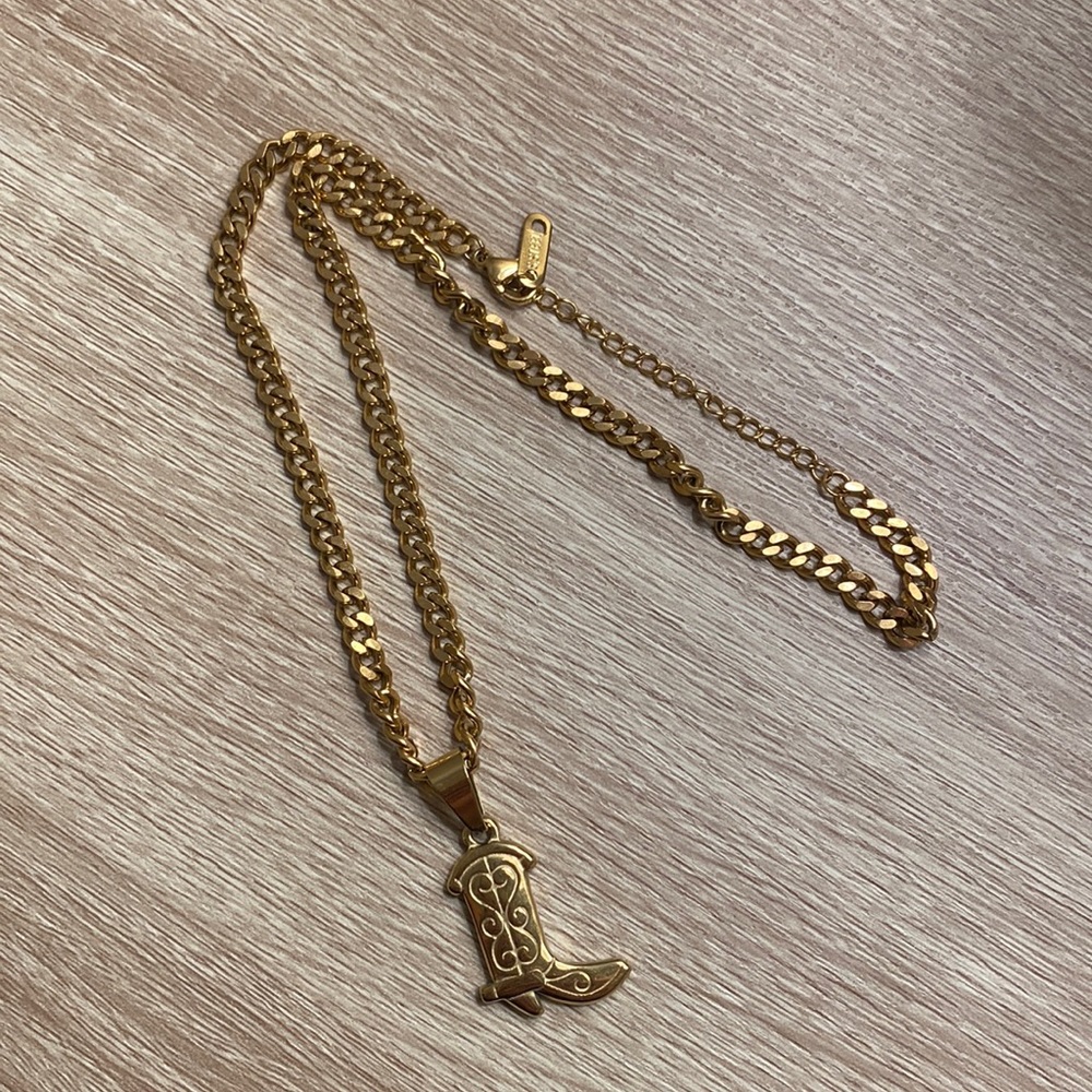 Cowboy Boot Necklace